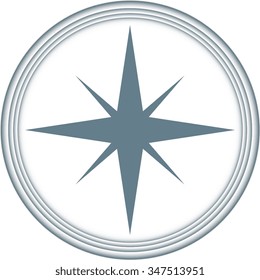 illustration of a compass rose