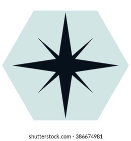 illustration of a compass rose