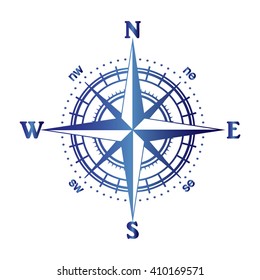 Black Compass Rose Vector Stock Vector (royalty Free) 16784290 