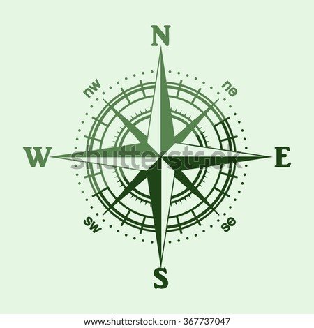 illustration of a compass rose