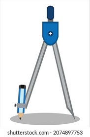 Illustration of compass vector art