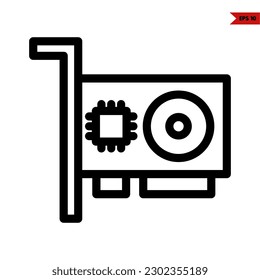 Illustration der Lüfterlinie des Computers