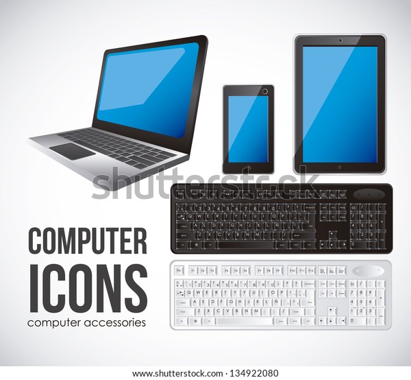Illustration Computer Icons Iconography Computer Keyboard Stock Vector ...