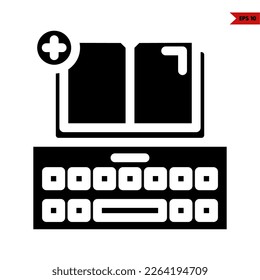 ilustración del icono de teclado del ordenador 