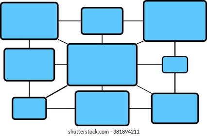 Illustration of computer network icon isolated on white, flat vector icon
