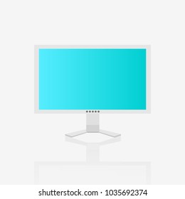 Illustration of a computer screen isolated on a white background.