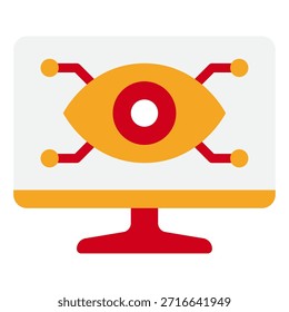 Ilustración de aplicaciones de visión por computadora en la tecnología del hogar inteligente.