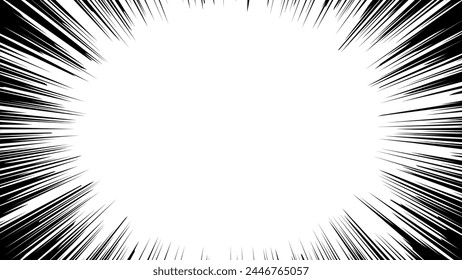 Illustration of a concentrated line (transparent background).