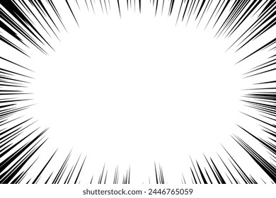 Illustration of a concentrated line (transparent background).