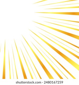 Illustration of concentrated lines with a gold-like gradient