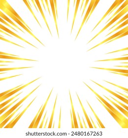 Illustration of concentrated lines with a gold-like gradient