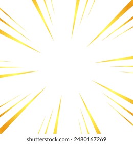 Illustration of concentrated lines with a gold-like gradient