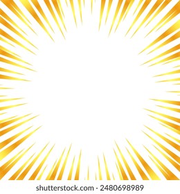 Illustration of concentrated lines with a gold-like gradient