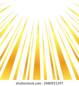 Illustration of concentrated lines with a gold-like gradient