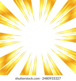 Illustration of concentrated lines with a gold-like gradient