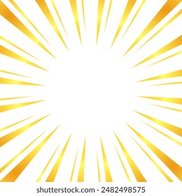 Illustration of concentrated lines with a gold-like gradient