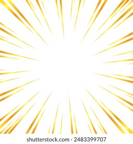 Illustration of concentrated lines with a gold-like gradient