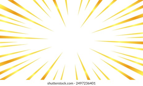 Illustration of concentrated lines with a gold-like gradient