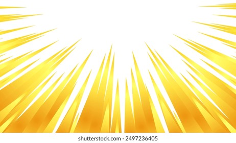 Abbildung von konzentrierten Linien mit goldähnlichem Verlauf