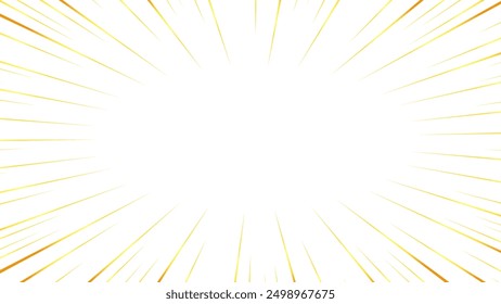 Illustration of concentrated lines with a gold-like gradient