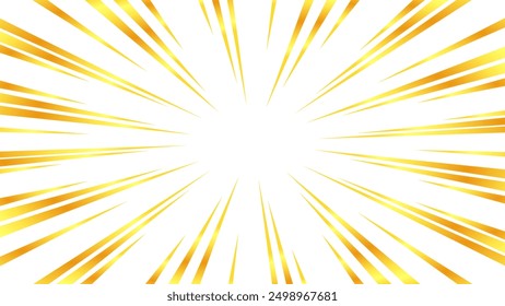 Illustration of concentrated lines with a gold-like gradient