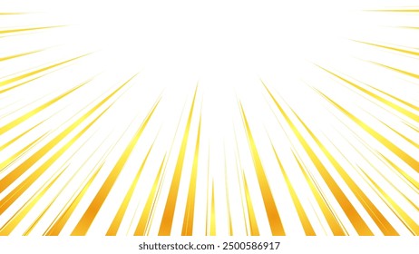 Illustration of concentrated lines with a gold-like gradient