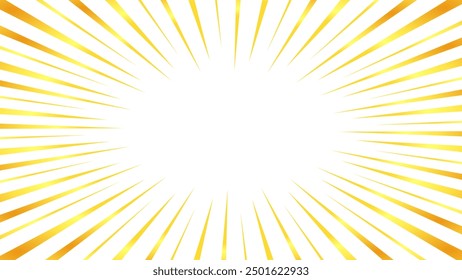 Abbildung von konzentrierten Linien mit goldähnlichem Verlauf