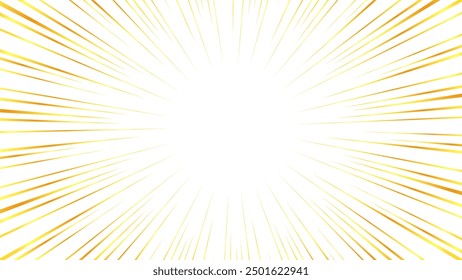 Illustration of concentrated lines with a gold-like gradient