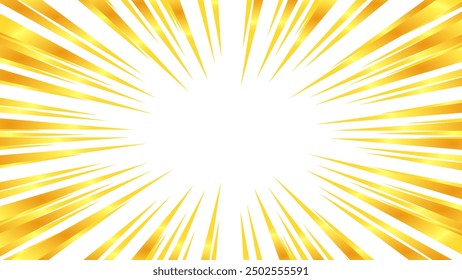 Illustration of concentrated lines with a gold-like gradient