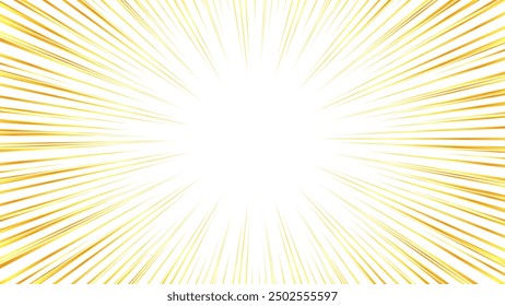 Illustration of concentrated lines with a gold-like gradient