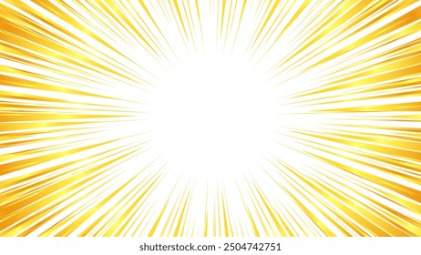 Illustration of concentrated lines with a gold-like gradient