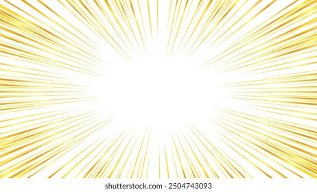 Illustration of concentrated lines with a gold-like gradient