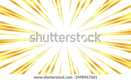 Illustration of concentrated lines with a gold-like gradient