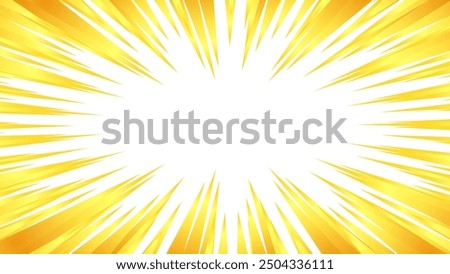 Illustration of concentrated lines with a gold-like gradient