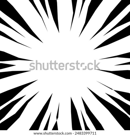 illustration of concentrated lines with uneven lines