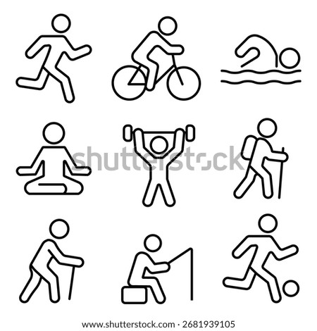 illustration concept activity icon outline