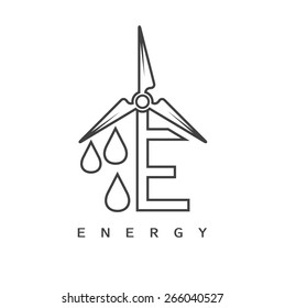 Illustration of concept alternative energy 