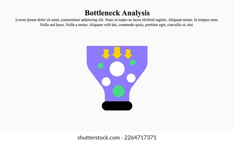 Concepto ilustrativo de análisis de cuello de botella.