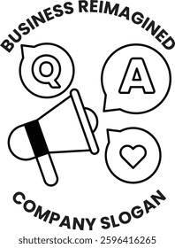 An Illustration in the concept of business idea in line style
