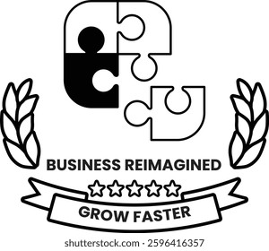 An Illustration in the concept of business idea in line style