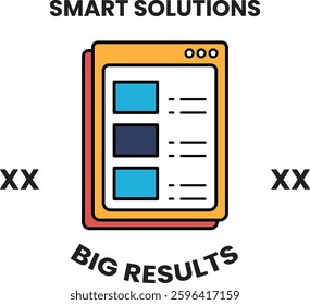 An Illustration in the concept of business idea in line style