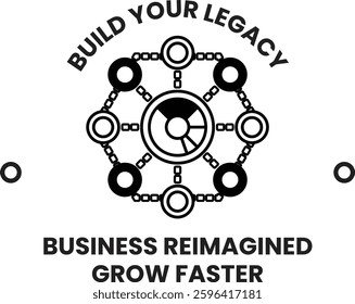 An Illustration in the concept of business idea in line style