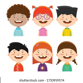 Illustration Concept Children Character Design Stock Vector (royalty 