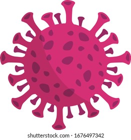 Illustration concept coronavirus COVID-19. Vector illustrate. Illustration graphic vector of corona virus, corona virus infection. 2019-nvoc  Pink Virus. 