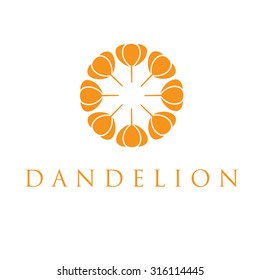 Illustration of concept dandelion. Vector