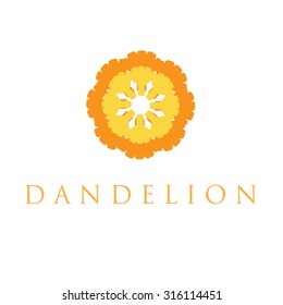 Illustration of concept dandelion. Vector