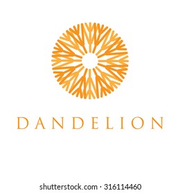 Illustration of concept dandelion. Vector