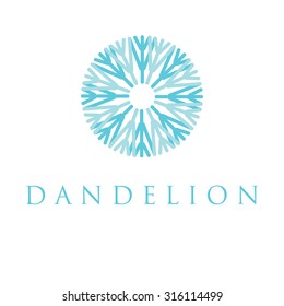 Illustration of concept dandelion. Vector