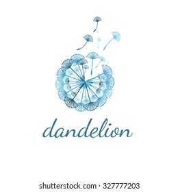 Illustration of concept dandelion. Vector