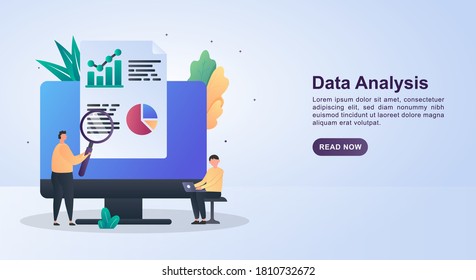 Ilustración del análisis de datos con la persona que analiza el gráfico.